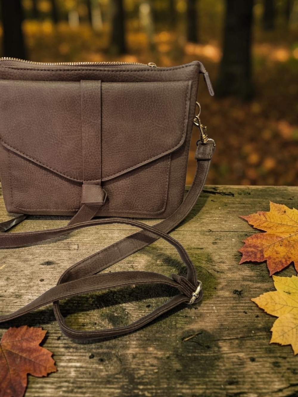 New Women’s Brown Crossbody Bag - Classic Neutral Shoulder Purse